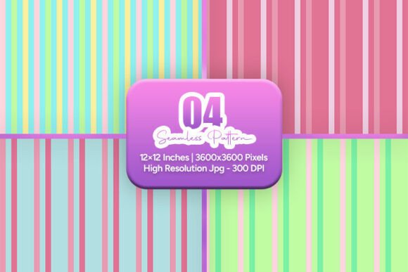Bright Pastel Stripe Seamless Bundle