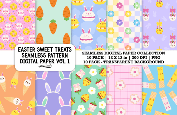 Easter Sweet Treat Seamless Pattern Vol1