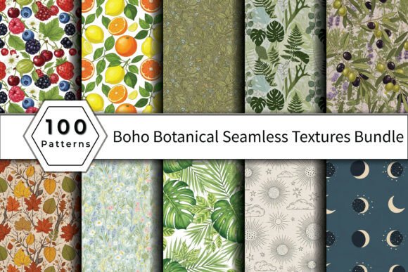 Elevate Designs with Boho Botanical Textures