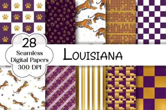 Louisiana Digital Paper Bundle