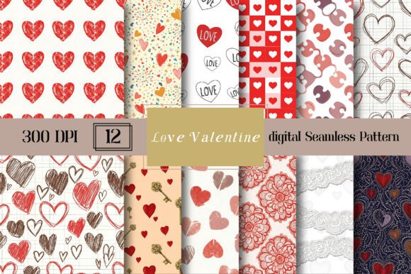 Love Valentine Seamless Pattern: A Romantic Touch for Creative Projects