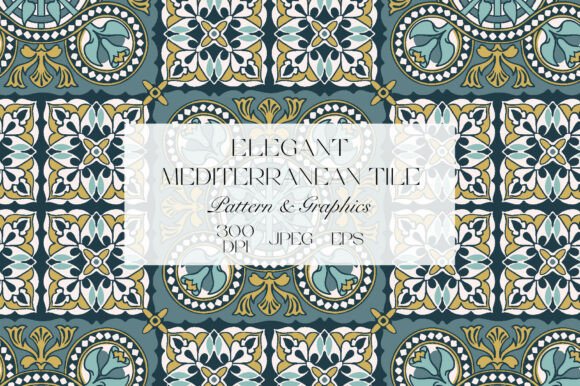 Mediterranean Tile Seamless Pattern