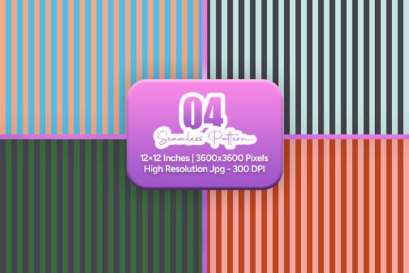 Modern Muted Stripe Seamless Pattern