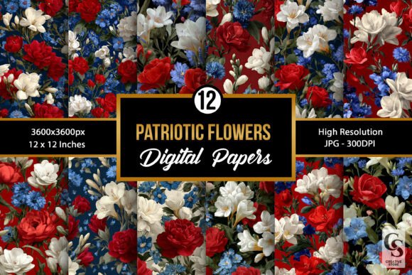 Patriotic Red Blue Flowers: A Timeless Symbol of Unity and Creativity