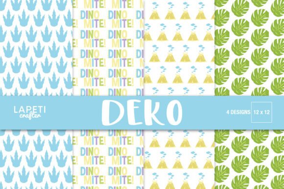 Prehistoric Dinosaur Digital Paper 12x12: A Creative Resource for Dinosaur-Themed Projects