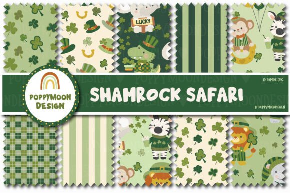 Shamrock Safari Paper: A Playful Jungle Twist for St Patrick’s Day