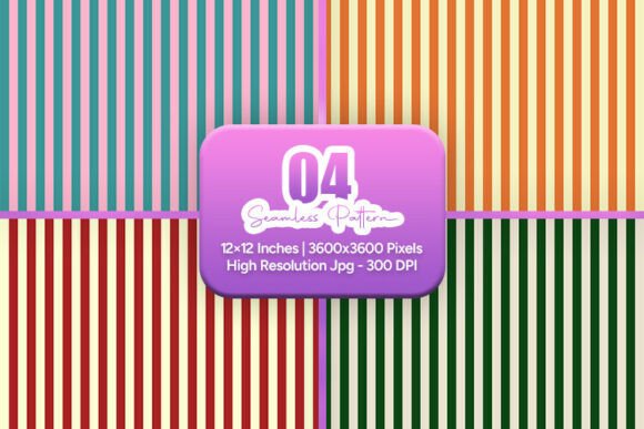 Soft Color Stripe Seamless Pattern Set: A Versatile Design Tool for Modern Creatives