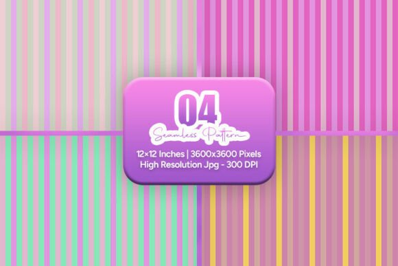 Sweet Pastel Stripe Seamless Set: A Versatile Design Resource