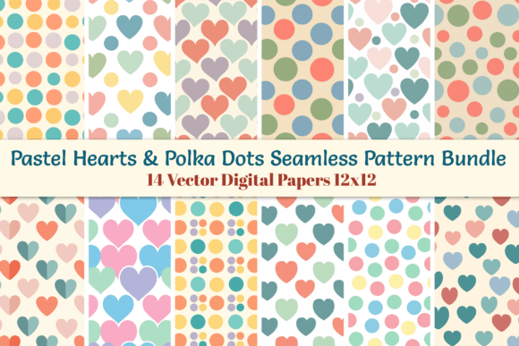 Unlocking Creative Potential with Pastel Hearts Polka Dots Seamless SVG Patterns