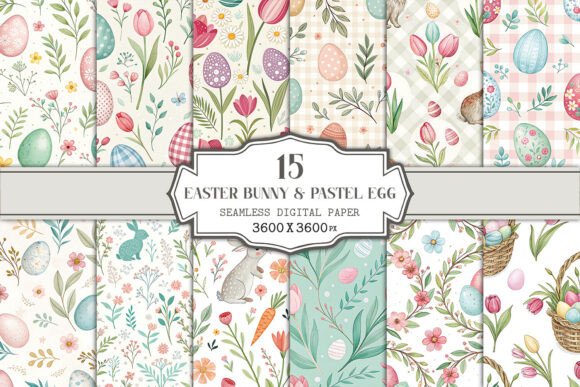 Unlocking Spring Creativity with Easter Bunny Pastel Egg Seamless Paper