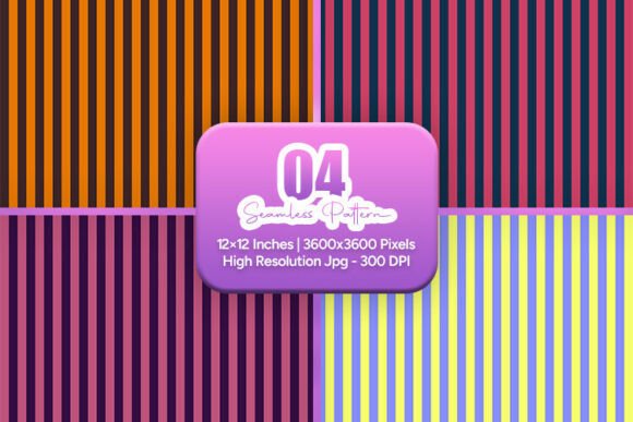 Vibrant Stripes: A Seamless Digital Set for Modern Creatives