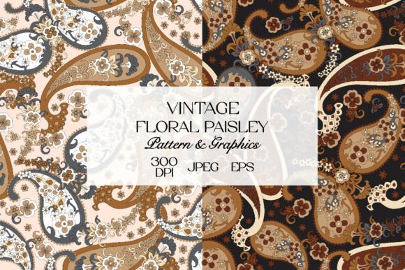 Vintage Floral Paisley Pattern